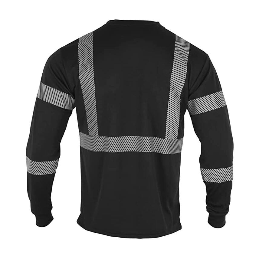 High Quality FR 100% Cotton Reflective Safety Flame Retardant Shirt Long sleeve Sweatshirt Hi-Vis FR Polo Shirt factory