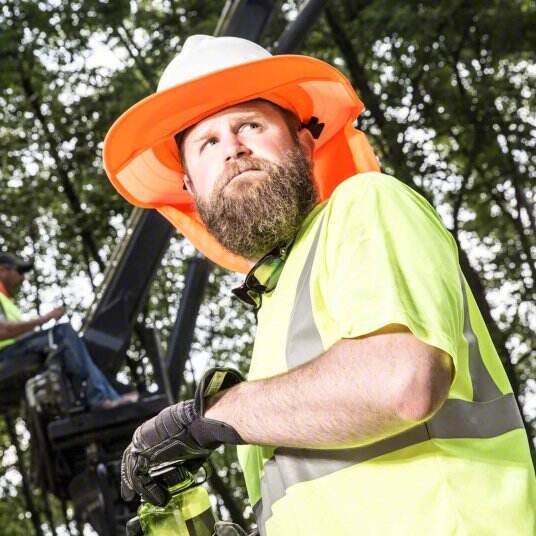 High Visibility Reflective Hard Hat Sun Shield Full Standard Brim Mesh Sunshade Reflective Helmet Brim manufacture