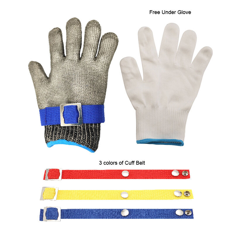 316L Stainless steel Cut Proof Steel Wire Gloves Protective Stainless Steel Wire Butcher Food Contact Gloves details