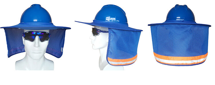 High Visibility Reflective UNCO- Hard Hat Sun Shield Full Standard Brim Mesh Sunshade Reflective Hat manufacture