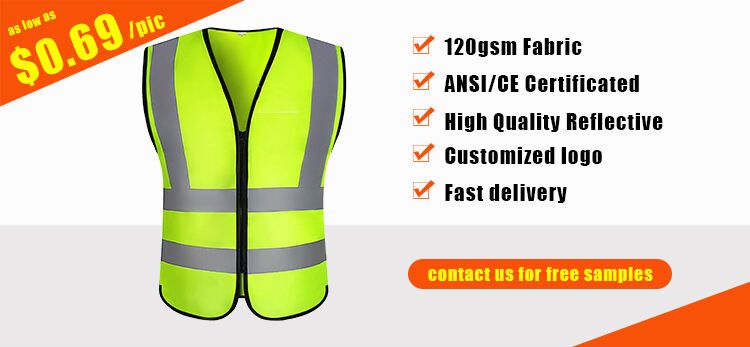 CE/ANSI Compliance Wholesale High Visibility Reflective Vest manufacture