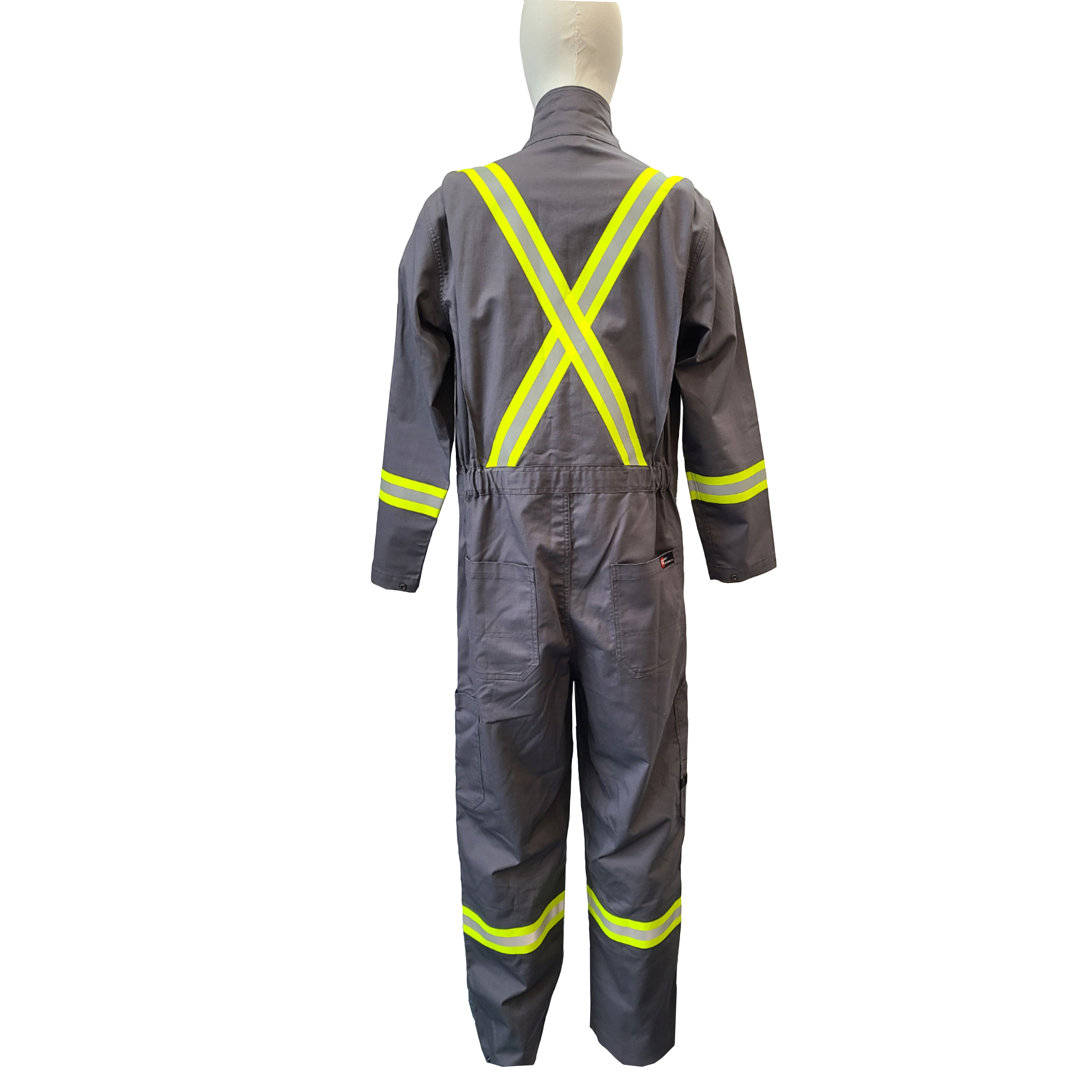 High Quality FR 100%Cotton 7 Oz/ 9 Oz Flame Retardant Coverall with Reflective Tape Fire Resistance Clothing Pilot Coveralls details