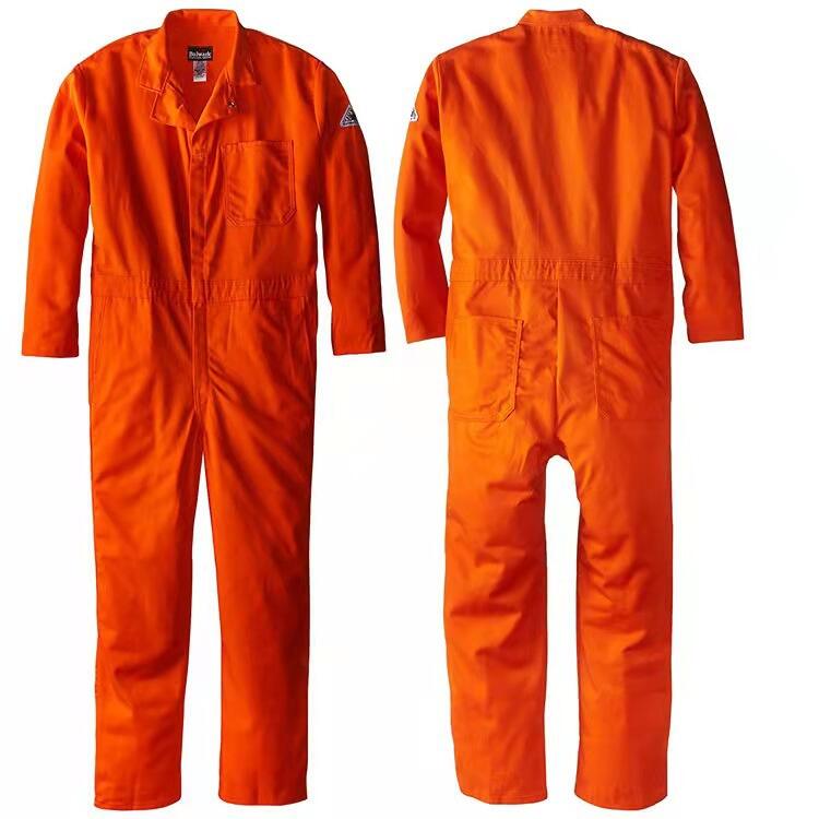 Wholesale Workwear Cotton Flame Retardant Coverall Fire Resistance Clothing Pilot Coveralls with Reflector factory