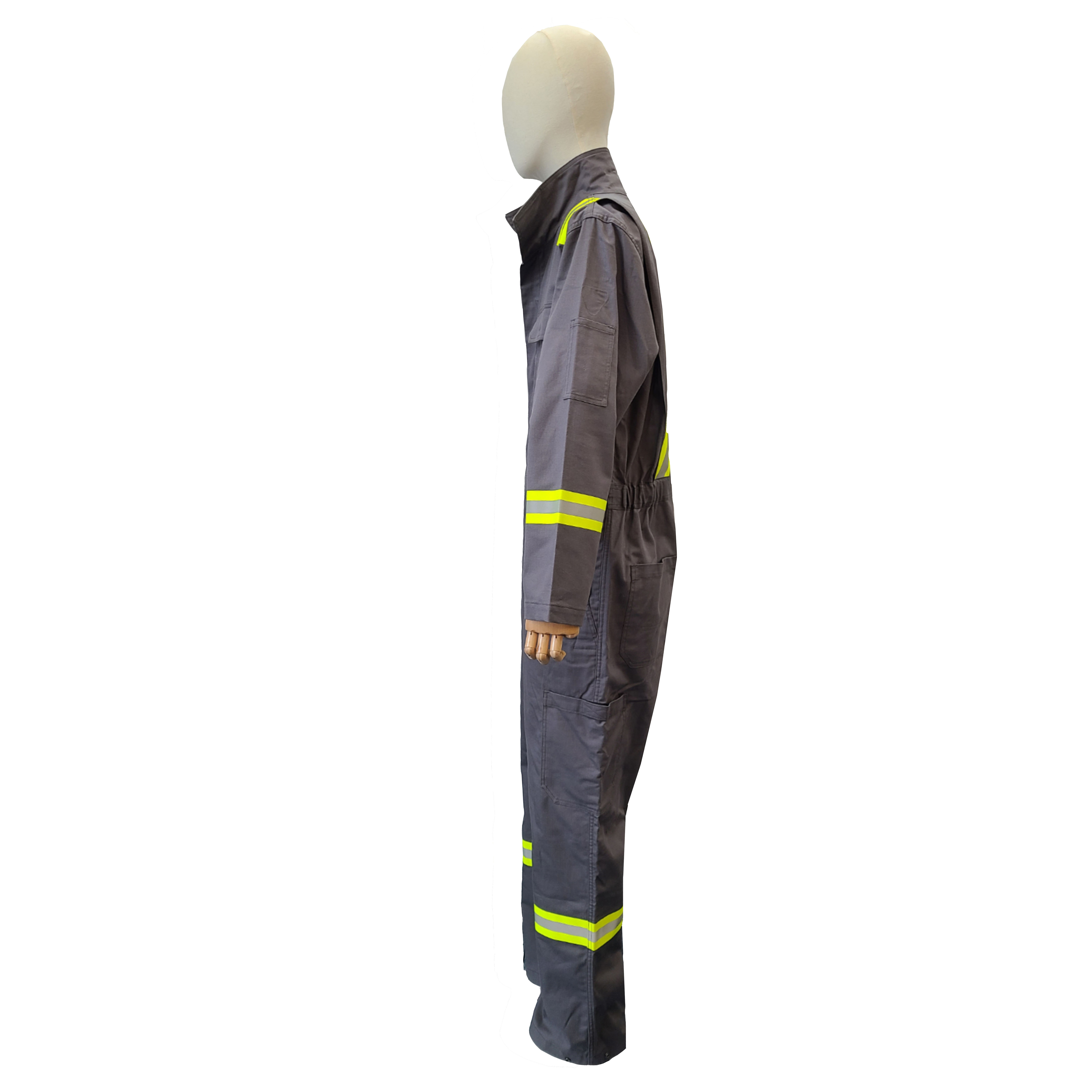 High Quality FR 100%Cotton 7 Oz/ 9 Oz Flame Retardant Coverall with Reflective Tape Fire Resistance Clothing Pilot Coveralls details