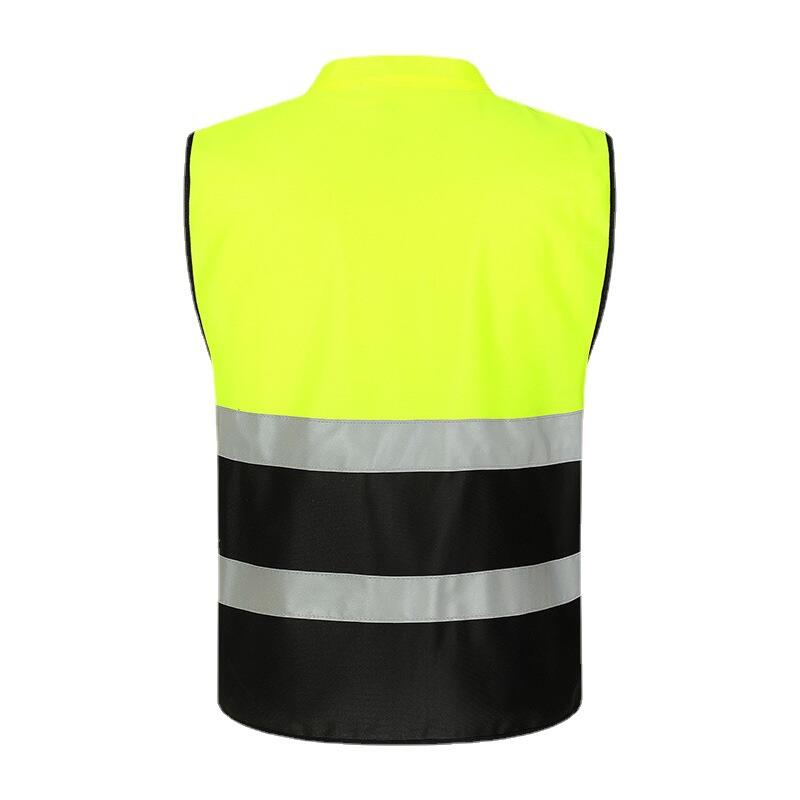 High Visibility Reflective Vest Jacket Multi Purpose Patchwork Safety Vest Custom Logo Traffic Safety Riding Reflective Vest factory