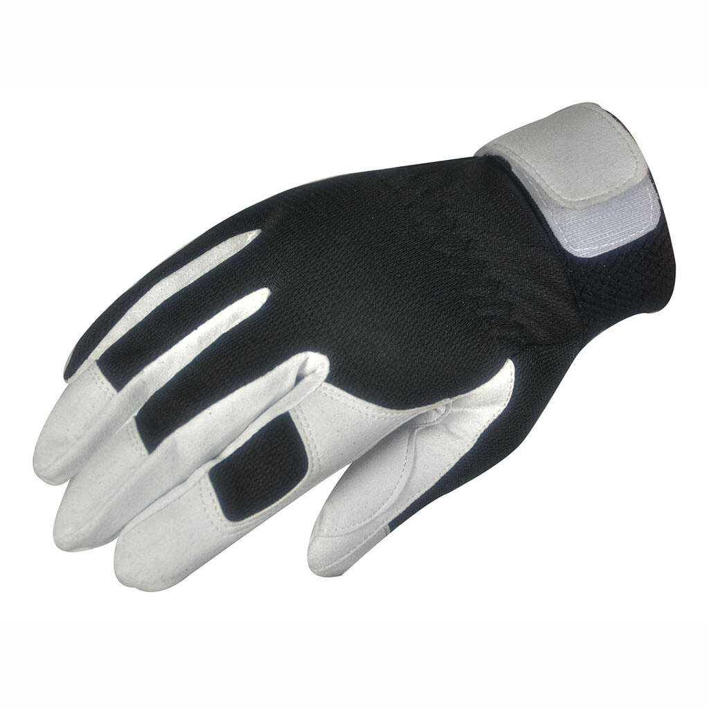 Mechanical Synthetic Leather Palm Reinforced Breathable Soft Bicycle Camping Garden Safety Work Gloves factory