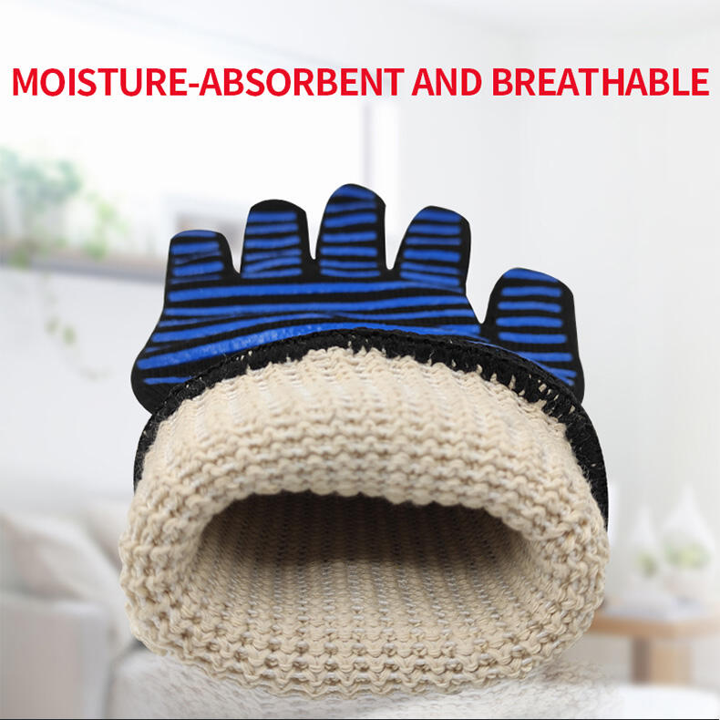 932F Scald-Proof Para-Aramid Silicone Heat Flame Resistant BBQ Grill Oven Cooking Gloves supplier