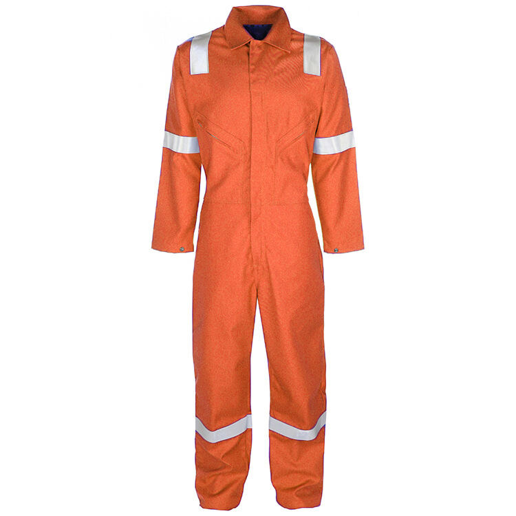 High Quality Workwear 88%Cotton12%Nylon Flame Retardant Coverall Fire Resistance Clothing Pilot Coveralls with Reflector supplier