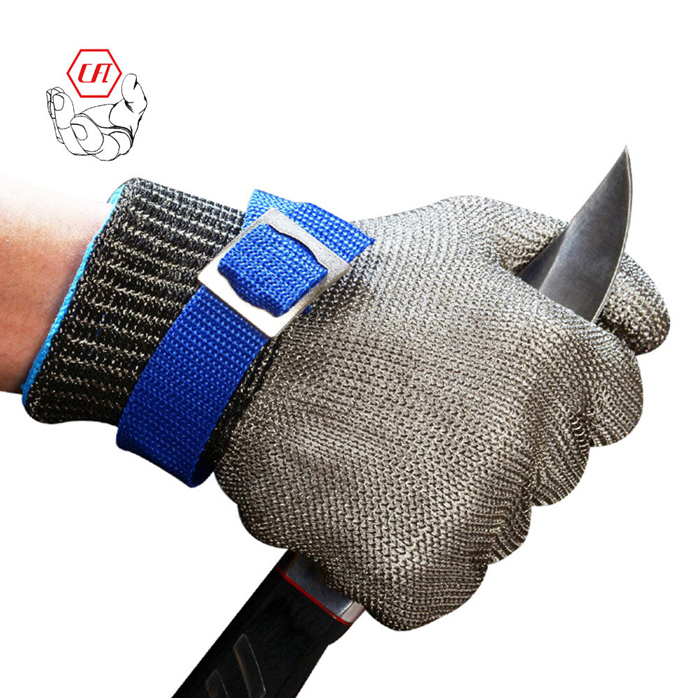 316L Stainless steel Cut Proof Steel Wire Gloves Protective Stainless Steel Wire Butcher Food Contact Gloves manufacture