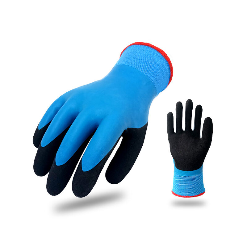 Anti freezer low temperature cold resistant Acrylic liner Latex fully Coated Water proof winter Work gloves factory