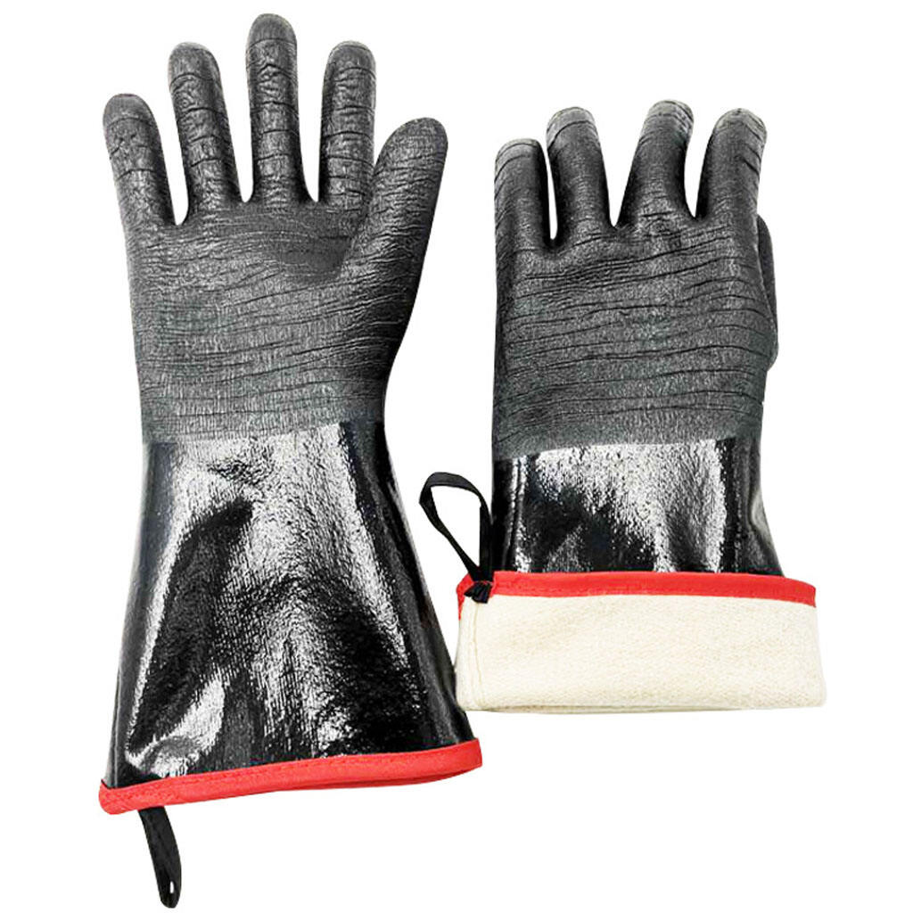 Contact Heat 500 Degree Extreme 18 inch Long Cuff Grilling Neoprene Heat Resistant BBQ Gloves details