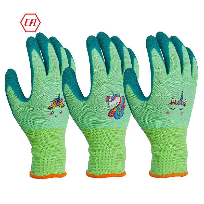 Kids Gardening Wrinkle Latex Coated Gloves Children Garden Glove for Toddlers Yard Work supplier