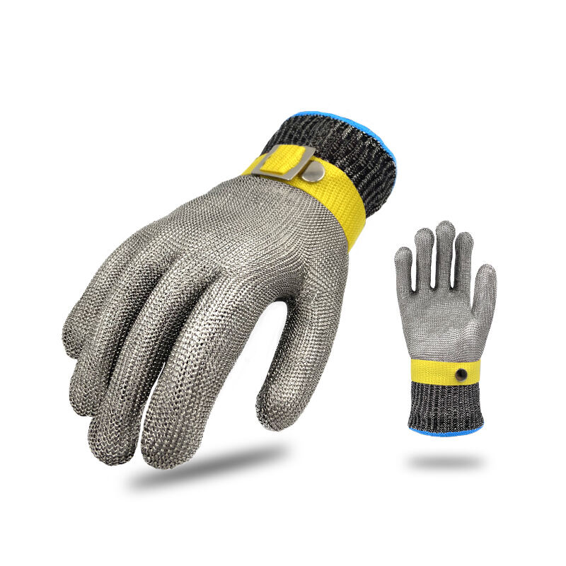 316L Stainless steel Cut Proof Steel Wire Gloves Protective Stainless Steel Wire Butcher Food Contact Gloves supplier