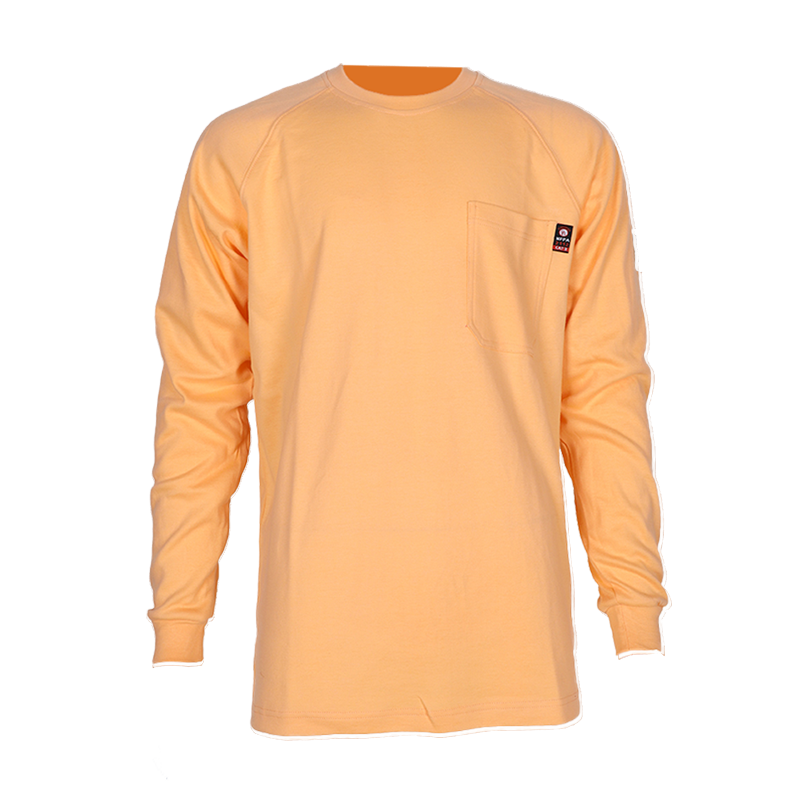 NFPA 2112 / CAT 2  Flame Resistant Long Sleeve T-shirt FR Henley Shirts Flame Retardant Clothing supplier