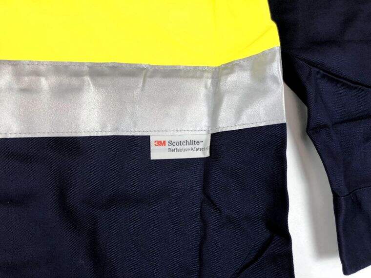 High Visibility Long Sleeve Color Block Work Shirt Hi Vis Mining Work Shirts Miner's Uniform manufacture