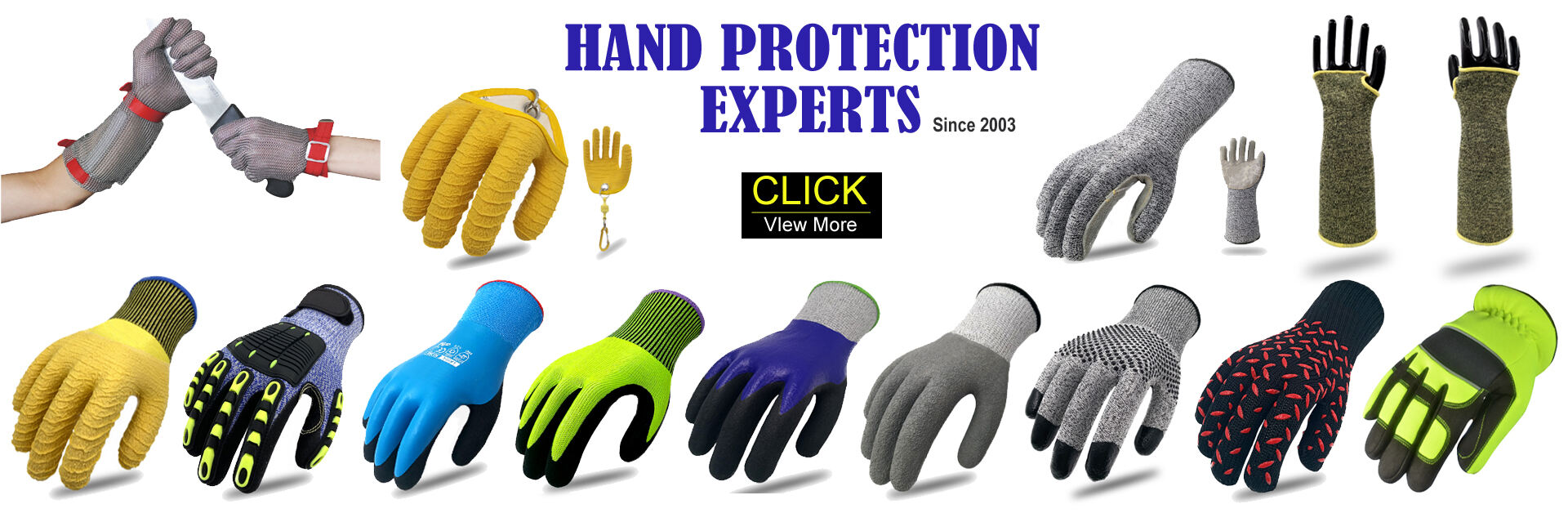 CE Approved Hook Belt 22cm Long Cuff  304L Stainless Steel Mesh Butcher Cut Resistant Chain Mail Gloves details