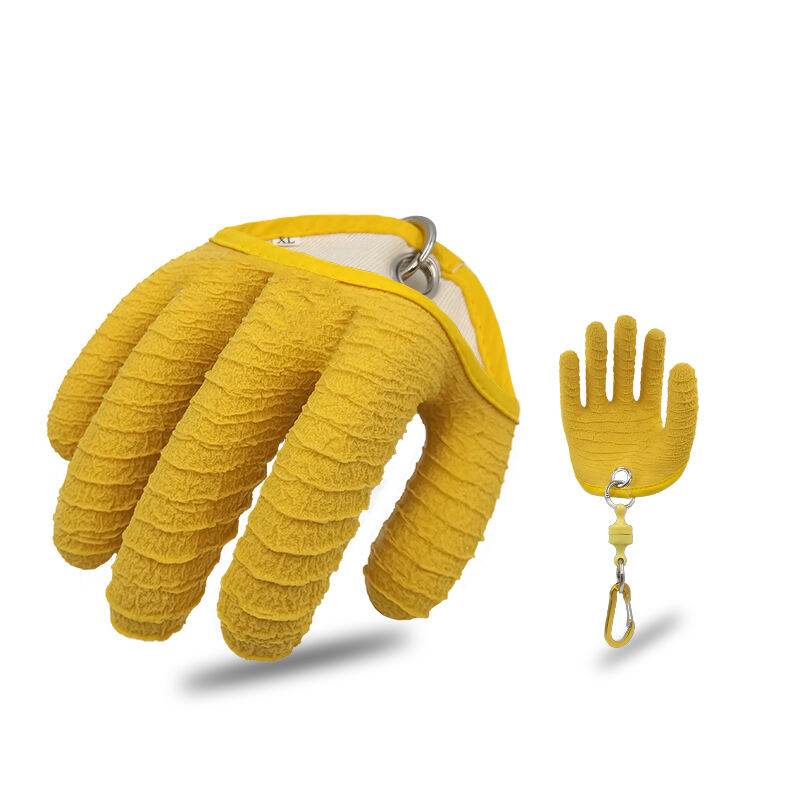 Anti-cut Puncture Resistant HPPE Knit Liner Wrinkle Latex Coated Outdoor Fishing Gloves factory