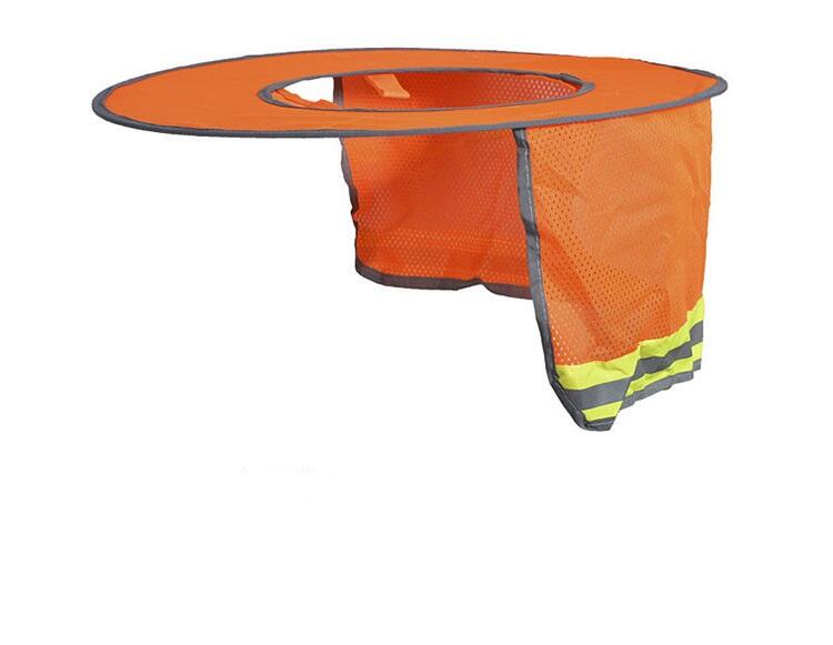 High Visibility Reflective UNCO- Hard Hat Sun Shield Full Standard Brim Mesh Sunshade Reflective Hat factory