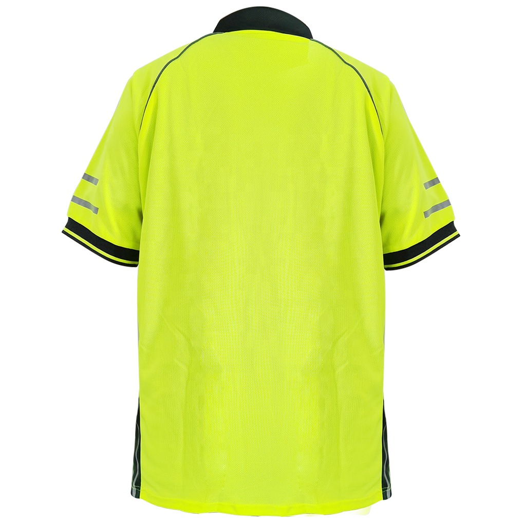 Hi-vis Short Sleeve Moisture Wicking Performance Athletic Casual Golf Collared Safety Work Polo Shirts supplier