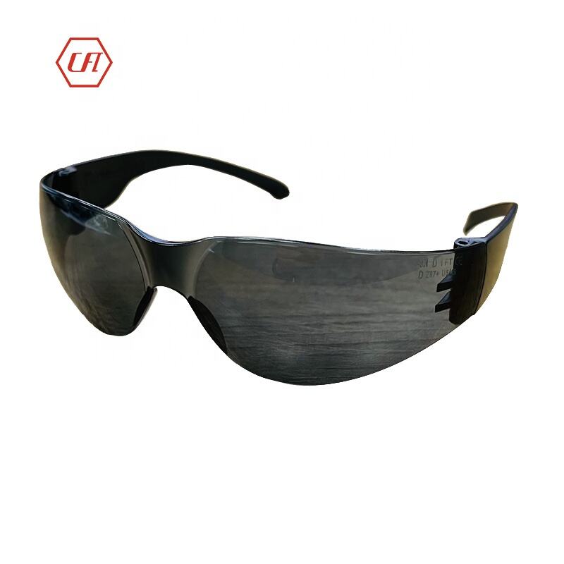 ANSI Z87 CE EN166 FT UKCA PC Lens temple with uv400 protection Safety glasses Eye wear goggles factory