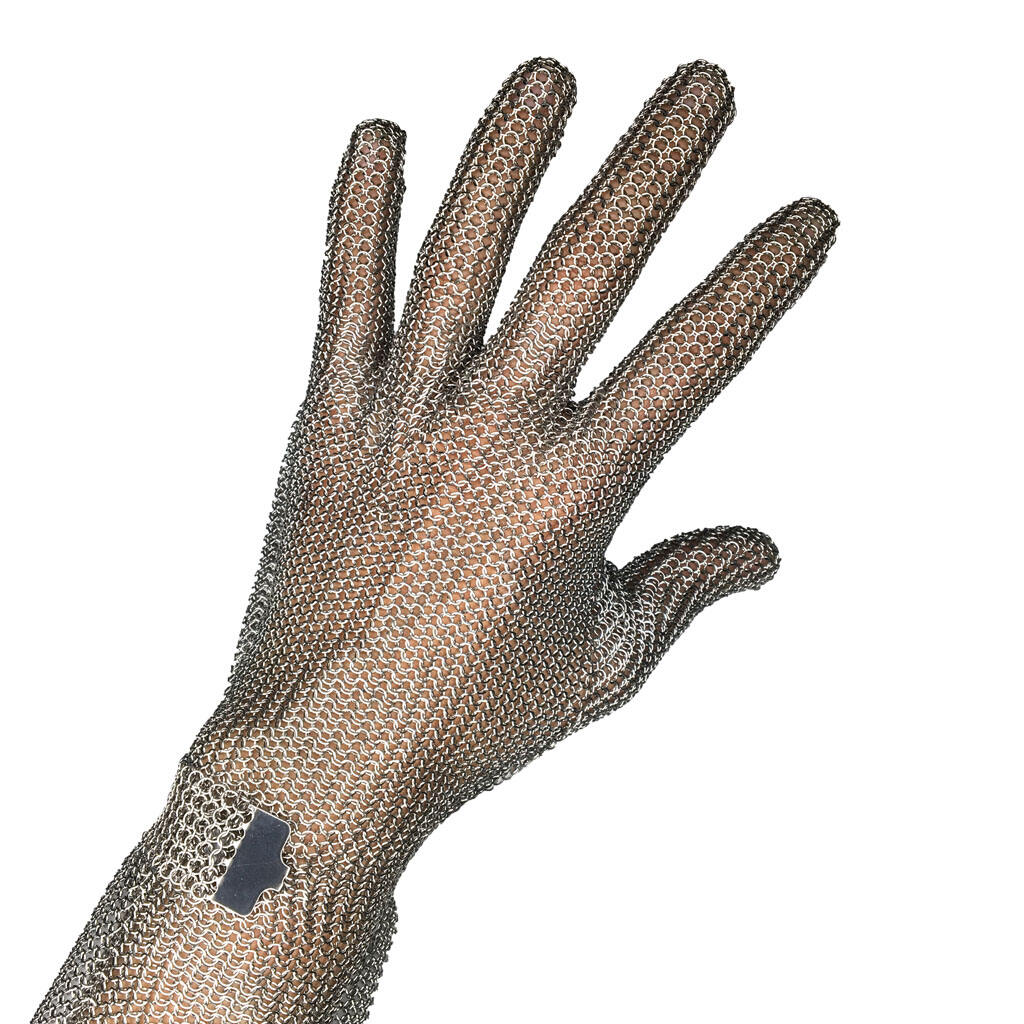 Hook Belt 8cm Long Cuff  304L Stainless Steel Mesh Butcher Slaughter Chain Mail Gloves details