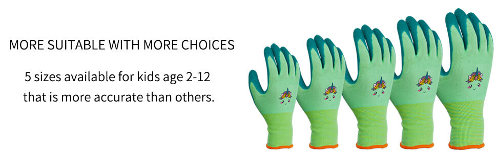 Kids Gardening Wrinkle Latex Coated Gloves Children Garden Glove for Toddlers Yard Work supplier