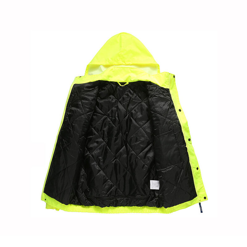 ODM / OEM Reflective Jacket Waterproof 300D Oxford High Vis Riding Clothes Warm Reflective Flight Cycling Safety Jacket details