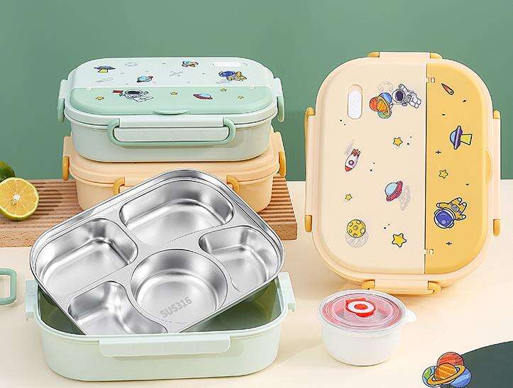 AOHEA  wholesale kids food storage container with PP lid boxes bento food containers metal lunchbox supplier