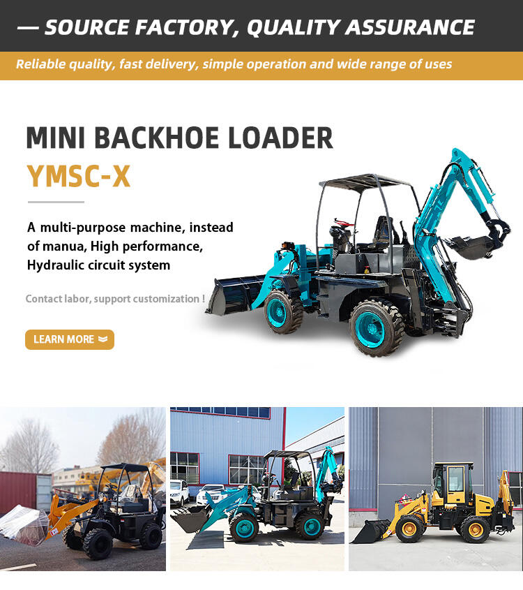 Mini Backhoe Wheel Front Loader Hot Sale Farm Loader with Epa Engine Hysoon Skid Steer Front Loader details