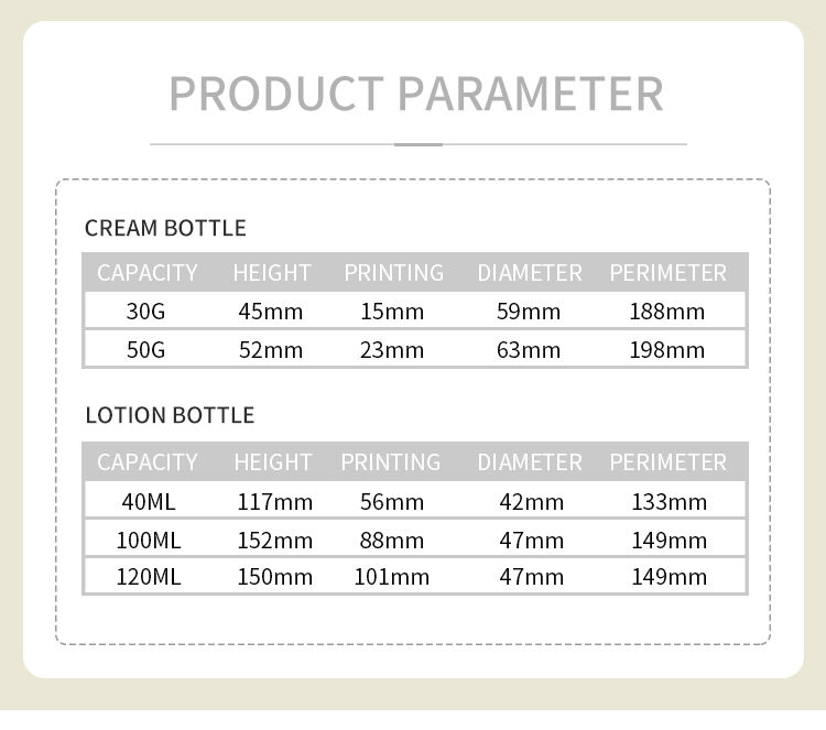 Luxury 30g 50g 40ml 100ml 120 ml empty round lotion skincare pump sprayer packaging cosmetic bottle glass jars and bottles manufacture