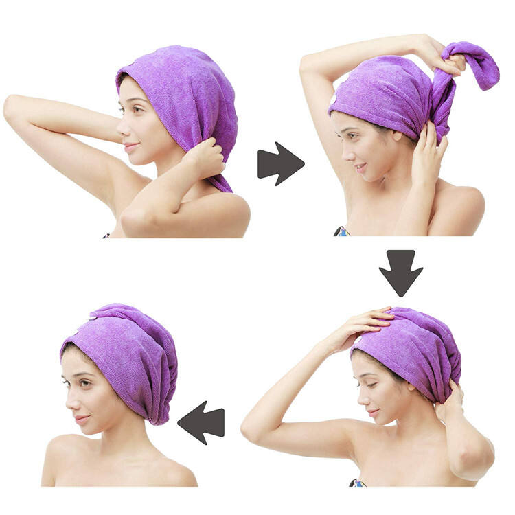 Personal Design for All Hair Type Waffle Hair Turban Wrap Towels supplier