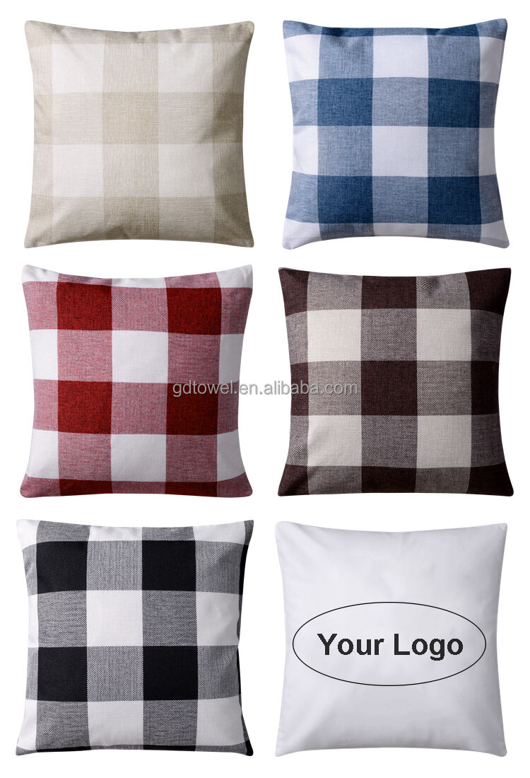 Custom Size Linen Cotton Vintage Cushion Cover supplier