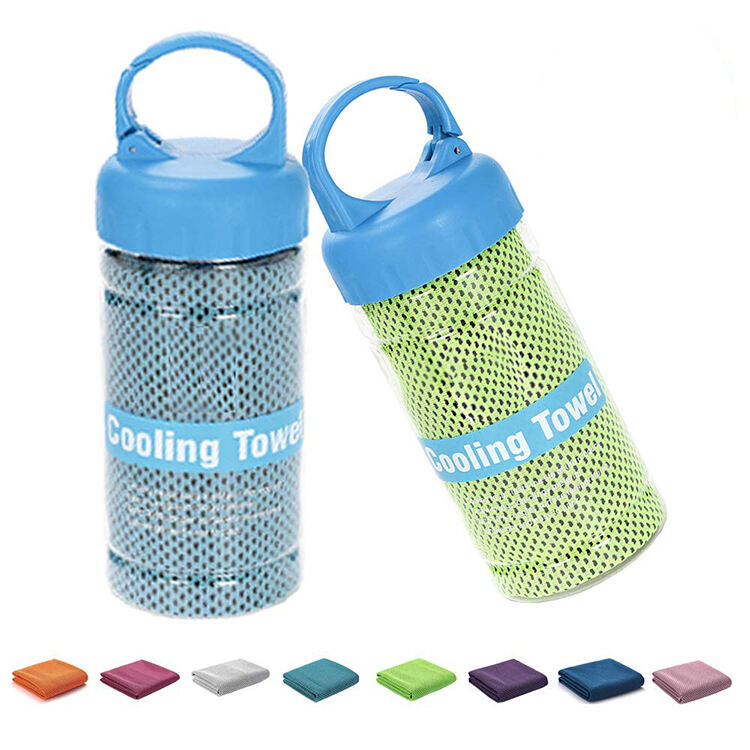 Quick Dry Microfiber Cooling Towel with PVA Bottle manufacture