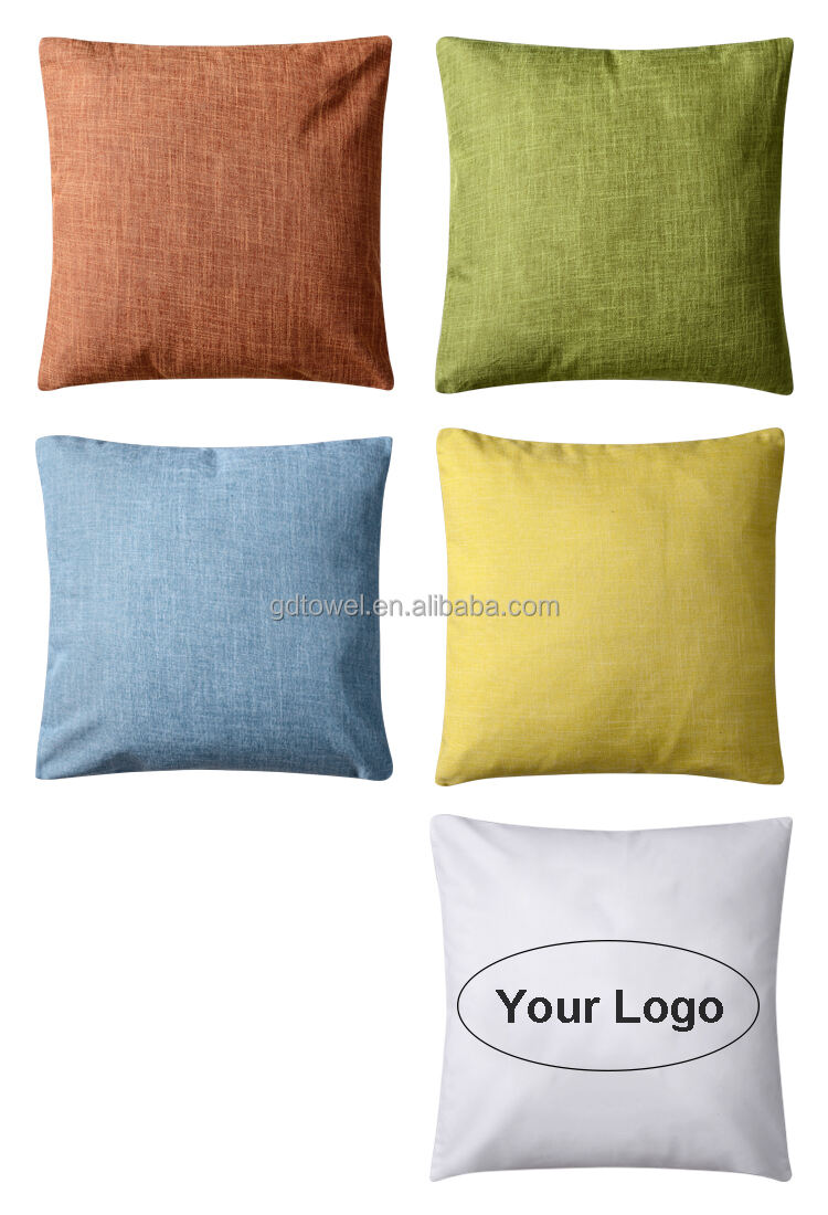 Custom Size Linen Cotton Vintage Cushion Cover manufacture