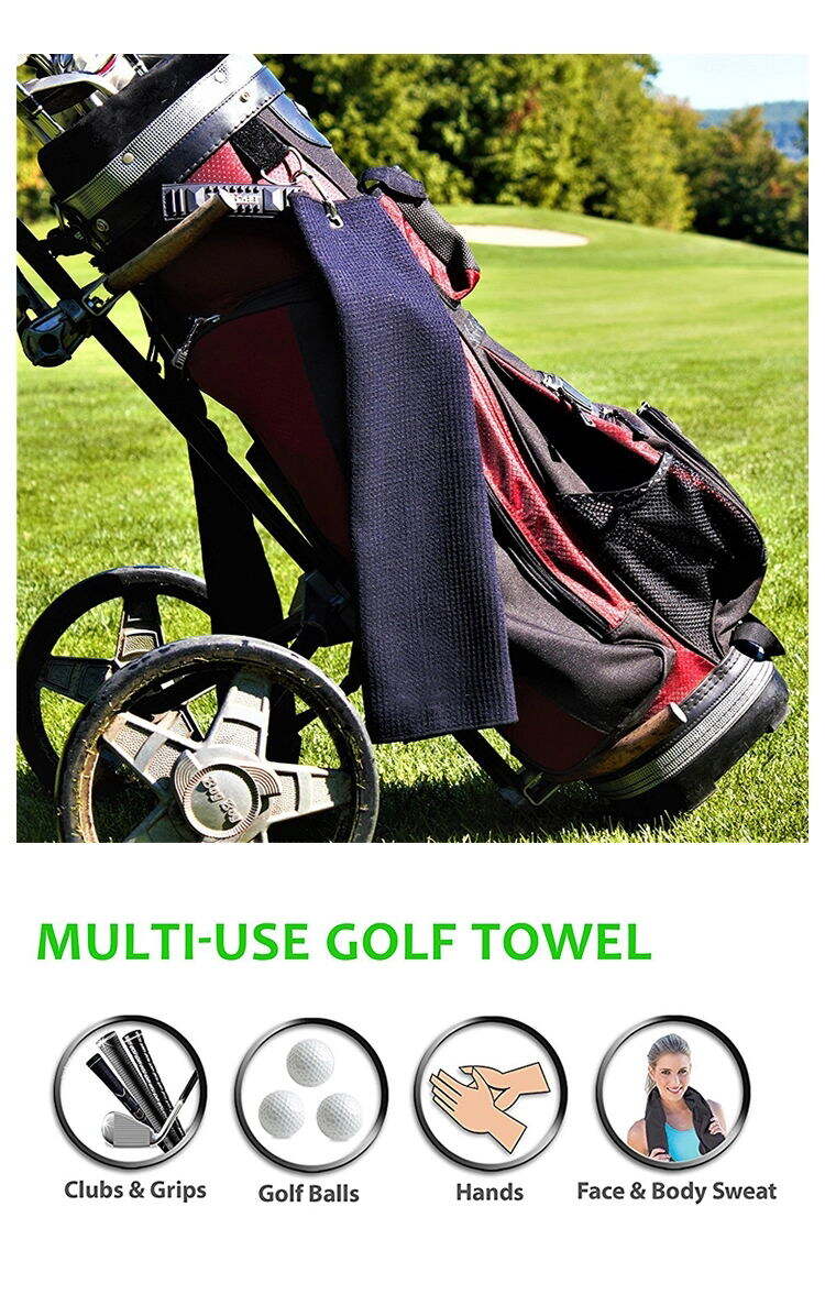 Microfiber Custom Magnetic Shade Golf Towel supplier