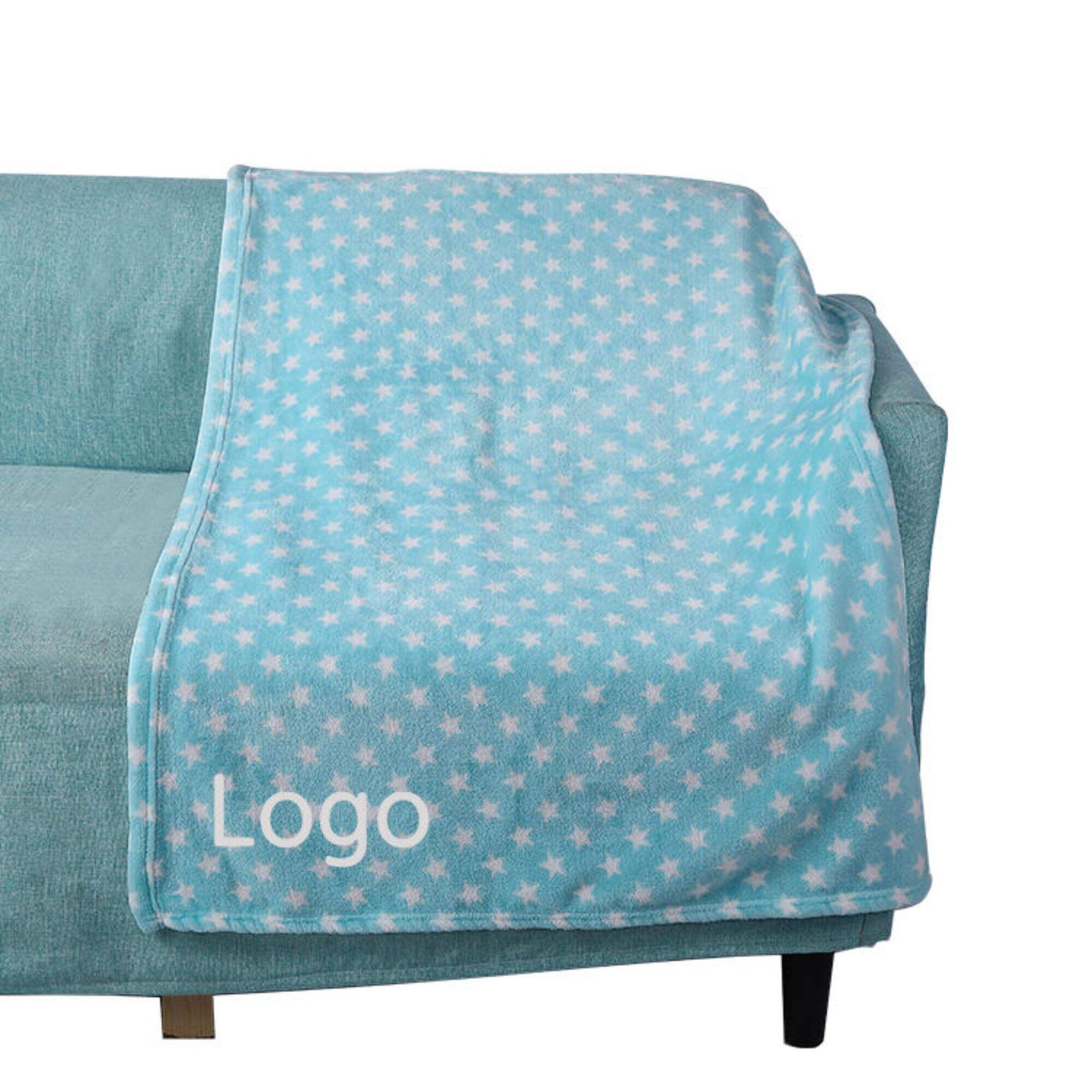 Custom Sizes Add Your Logo Flannel Fleece Throw Blanket