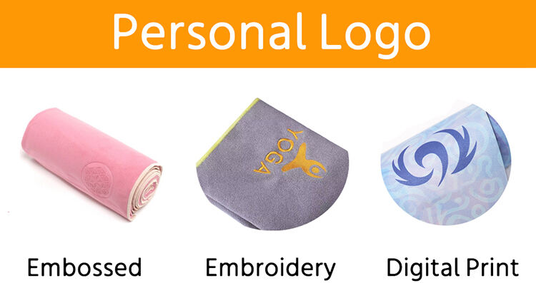 Custom Private Logo Anti Slip Yoga Mat Towel supplier