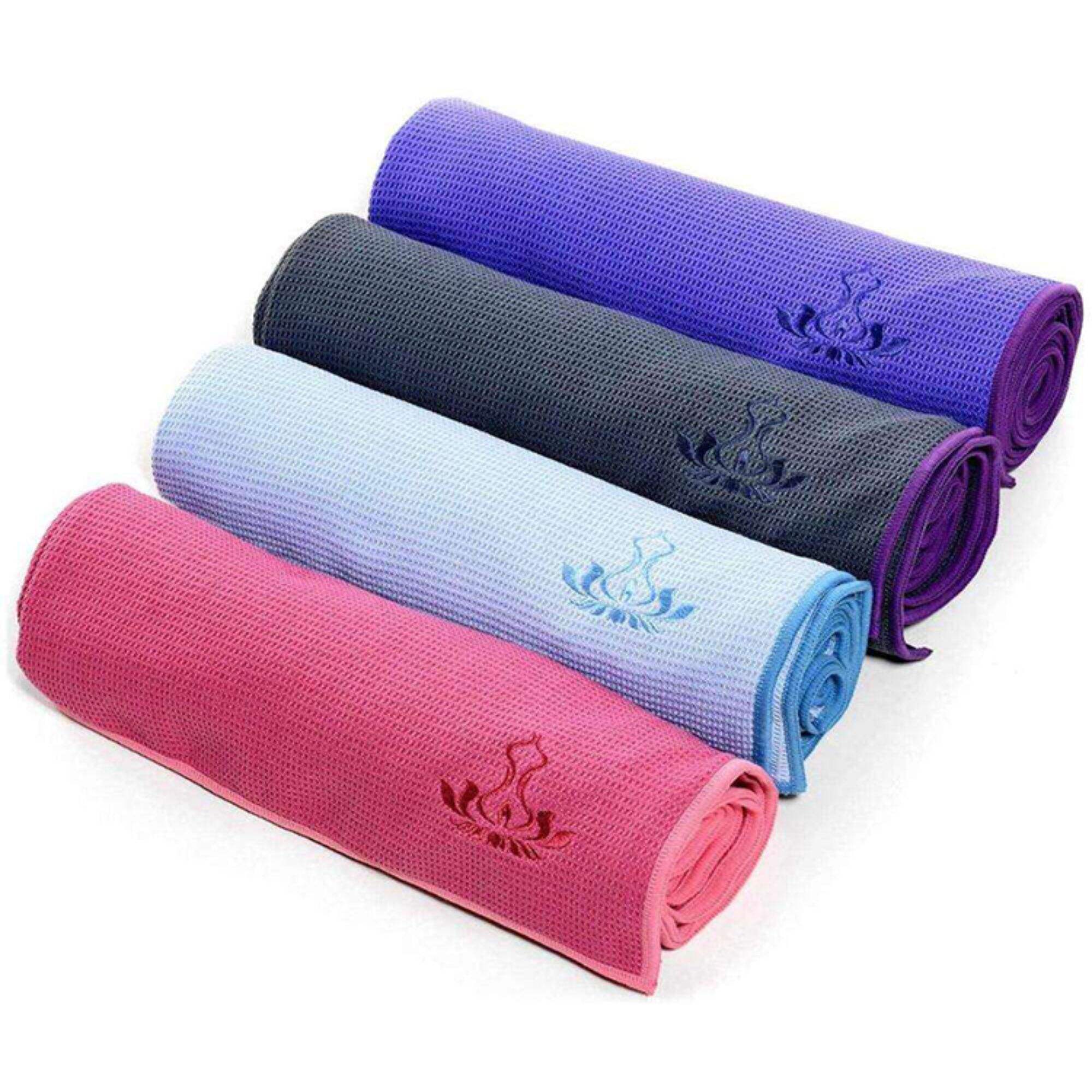 custom yoga mat towels with zipper pocket