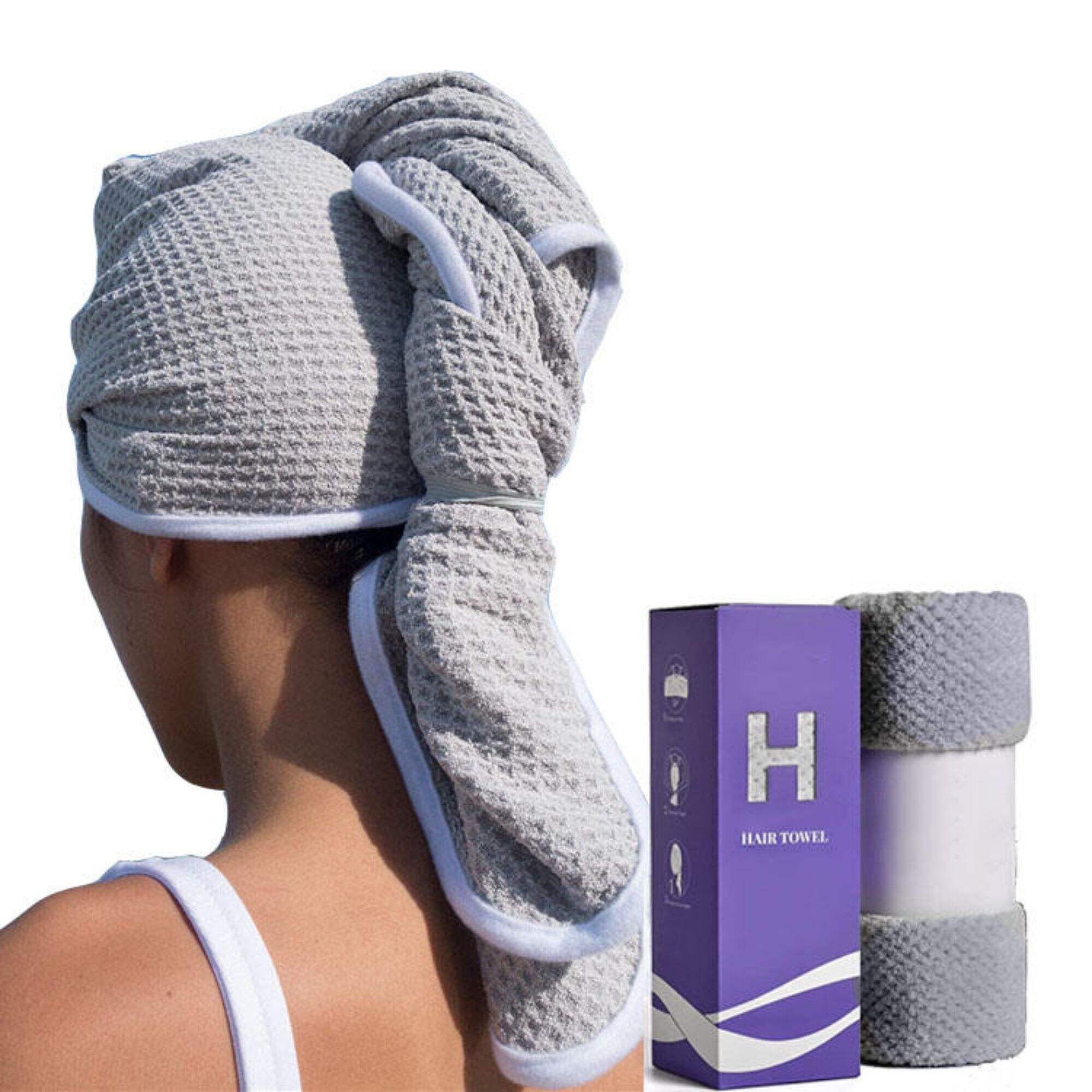 Custom Microfiber Super Absorbent Oversize Hair Dry Turban Towel