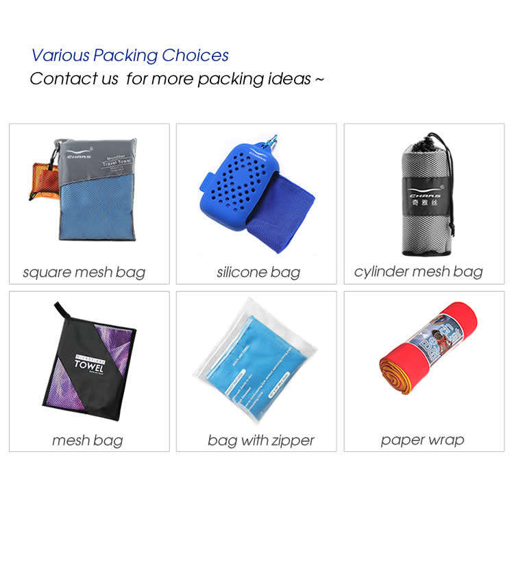 Quick-dry Microfiber Towel With Mesh Bag details