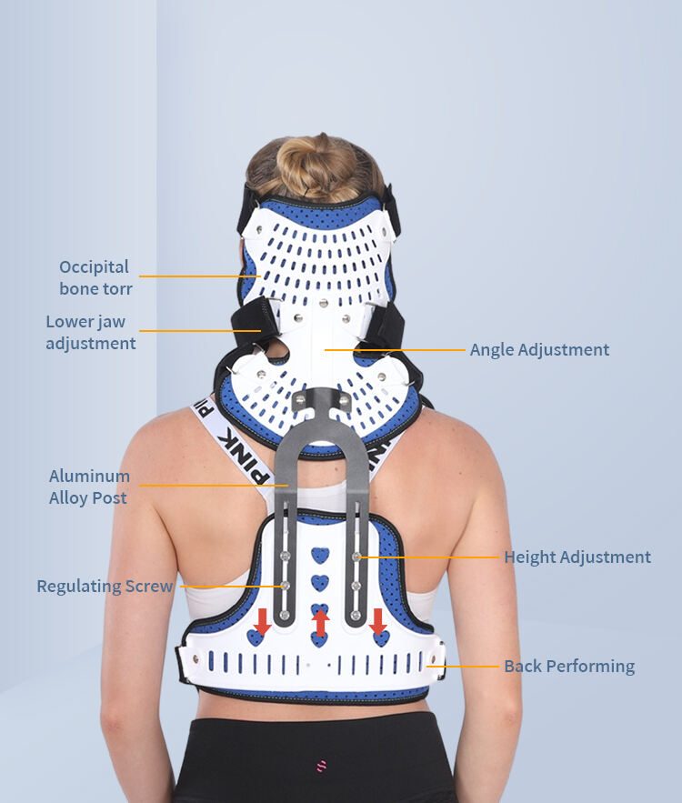 TJNM001 Recovery Aid Premium Cervical Thoracic Orthosis Adjustable Head Neck And Chest Support For Posture Correction And Rehabilitation supplier