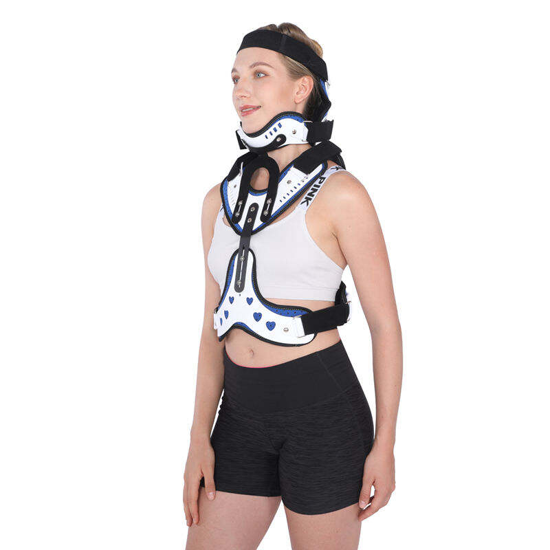 TJNM001 Recovery Aid Premium Cervical Thoracic Orthosis Adjustable Head Neck And Chest Support For Posture Correction And Rehabilitation