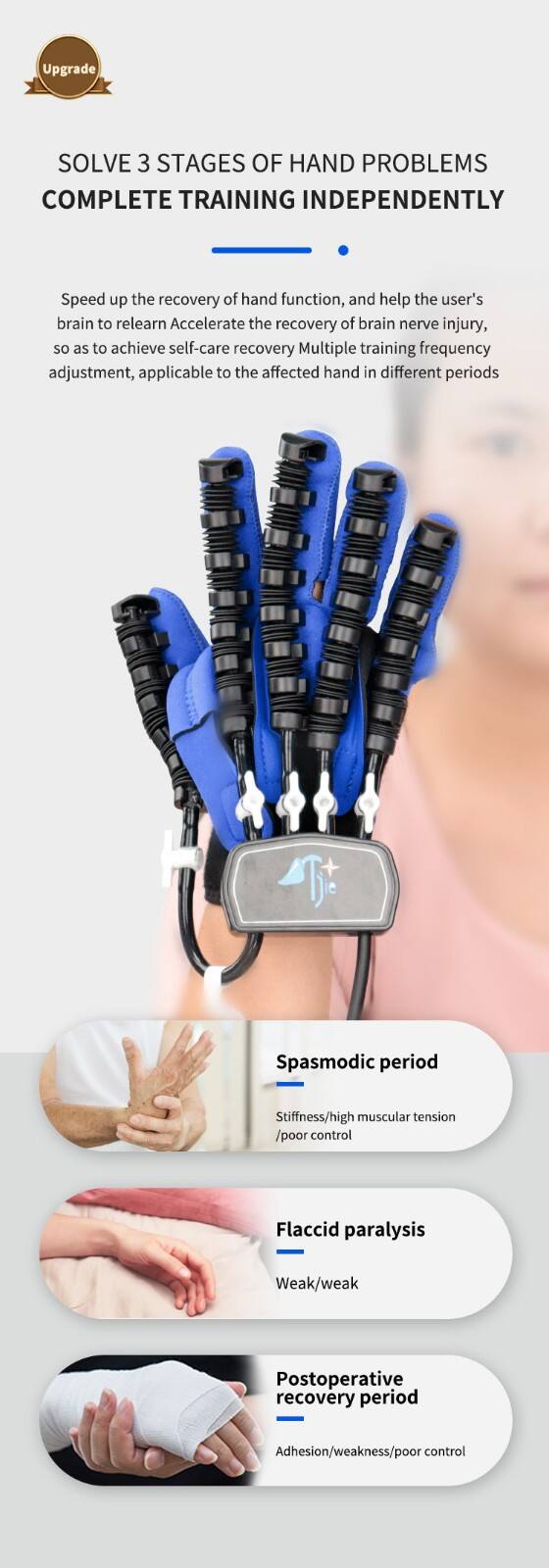 TJ-OM007-1 Advanced Intelligent Assistance Rehabilitation Robotic Gloves For Enhanced Dexterity And Motor Skills Recovery manufacture