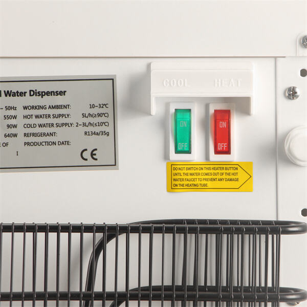 Say goodbye to warm water with a convenient countertop cooling system.