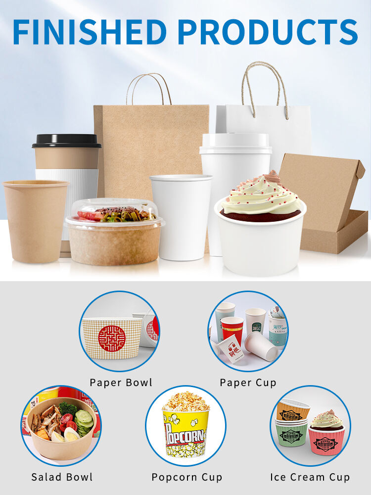 Raw materials for paper cups China high quality printed and personalized disposable food grade for paper cup lid cover factory