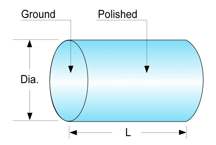 Polished Optical Glass Rod Lens and Cylindrical Rod Lens for Laser and Imaging Systems manufacture