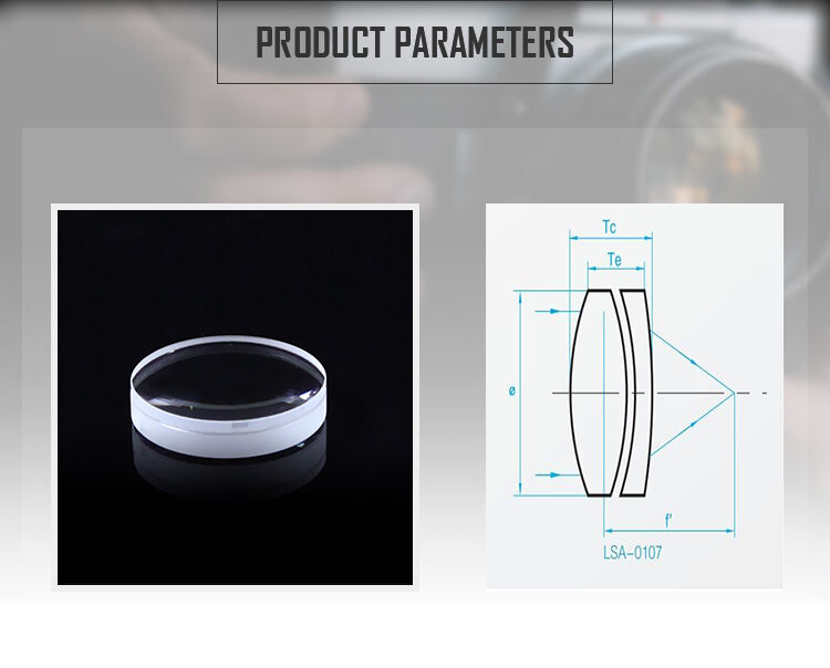 Verre optique de haute qualité, double lentille collée, revêtement AR, fabrication de lentilles achromatiques concaves et convexes