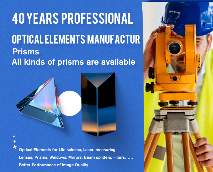 Lieferant von Dachprismen aus optischem Glas, rechtwinkligen Prismen für Ferngläser, Mikroskope und Teleskopokulare