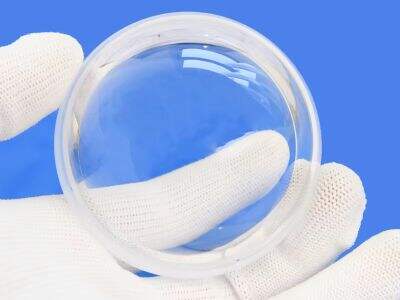 Custom Transparent Polishing Clear Silica Hemispherical Cover Optical Quartz Lens For Underwater Camera