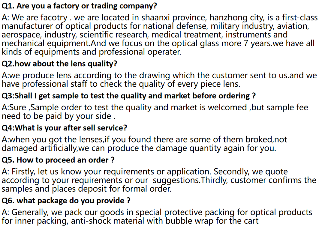 Optical Fused Silica Window factory